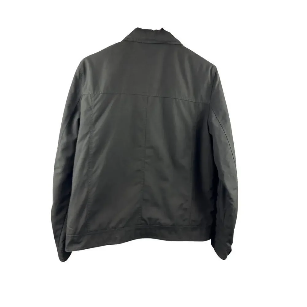 Men’s Kenneth Cole Medium Dark Grey Zip/Button Up Heavyweight Coat